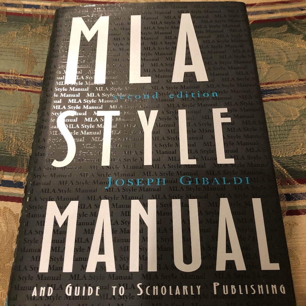 MLA Style Manual  second edition by Joseph Gibaldi